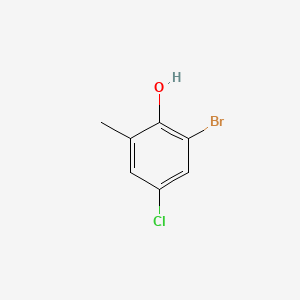 molecular formula C7H6BrClO B1269896 2-Bromo-4-chloro-6-methylphenol CAS No. 54852-68-5