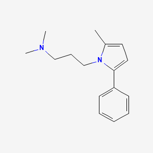 molecular formula C16H22N2 B12699073 Pyrrole, 1-(3-(dimethylamino)propyl)-2-methyl-5-phenyl- CAS No. 102367-03-3