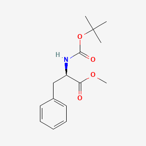 molecular formula C15H21NO4 B1269909 Boc-D-phenylalanine methyl ester CAS No. 77119-84-7