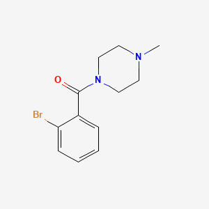 molecular formula C12H15BrN2O B1269917 (2-Bromophenyl)(4-methylpiperazin-1-yl)methanone CAS No. 331845-66-0