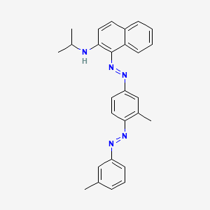 molecular formula C27H27N5 B12699173 N-(Isopropyl)-1-[[3-methyl-4-[(3-methylphenyl)azo]phenyl]azo]naphthalen-2-amine CAS No. 71619-12-0