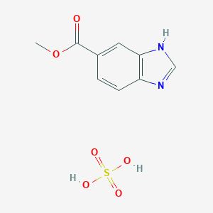 molecular formula C9H10N2O6S B126992 methyl 1H-benzo[d]imidazole-5-carboxylate sulfate CAS No. 131020-58-1