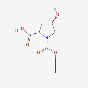 molecular formula C10H17NO5 B1269924 N-Boc-cis-4-hydroxy-L-proline CAS No. 87691-27-8