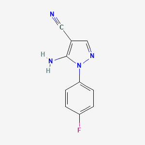 5-amino-1-(4-fluorophenyl)-1H-pyrazole-4-carbonitrile
