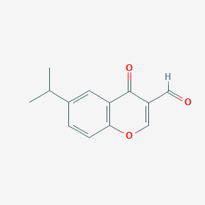molecular formula C13H12O3 B1269930 3-Formyl-6-isopropylchromone CAS No. 49619-58-1