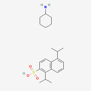 molecular formula C22H33NO3S B12699300 Cyclohexanamine;1,5-di(propan-2-yl)naphthalene-2-sulfonic acid CAS No. 132373-76-3