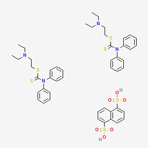 molecular formula C48H56N4O6S6 B12699319 Einecs 216-820-9 CAS No. 1675-05-4
