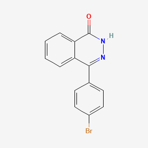 molecular formula C14H9BrN2O B1269934 4-(4-溴苯基)酞嗪-1(2h)-酮 CAS No. 76462-38-9