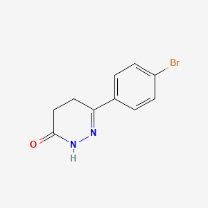 B1269937 6-(4-Bromophenyl)-4,5-dihydropyridazin-3(2h)-one CAS No. 36725-37-8