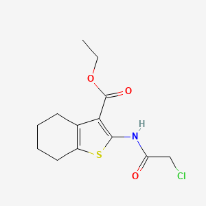 molecular formula C13H16ClNO3S B1269940 Ethyl 2-[(2-chloroacetyl)amino]-4,5,6,7-tetrahydro-1-benzothiophene-3-carboxylate CAS No. 60442-41-3