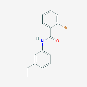 molecular formula C15H14BrNO B1269941 2-溴-N-(3-乙基苯基)苯甲酰胺 CAS No. 306745-90-4