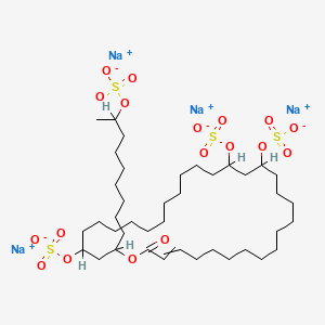 molecular formula C40H72Na4O18S4 B12699419 Dotriacolide sodium CAS No. 81131-98-8