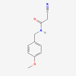 molecular formula C11H12N2O2 B1269943 2-cyano-N-(4-methoxybenzyl)acetamide CAS No. 288154-72-3