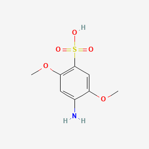 molecular formula C8H11NO5S B12699503 2,5-Dimethoxysulfanilic acid CAS No. 42485-89-2