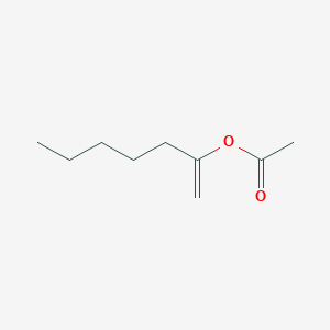 molecular formula C9H16O2 B12699576 Hept-1-en-2-yl acetate CAS No. 1541-02-2