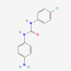 molecular formula C13H12ClN3O B1269970 3-(4-Aminophenyl)-1-(4-chlorophenyl)urea CAS No. 50906-33-7