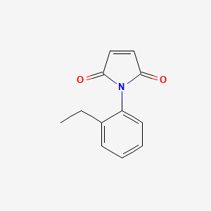 molecular formula C12H11NO2 B1269975 1-(2-ethylphenyl)-1H-pyrrole-2,5-dione CAS No. 91569-16-3