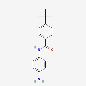 molecular formula C17H20N2O B1269981 N-(4-aminophenyl)-4-tert-butylbenzamide CAS No. 129488-55-7