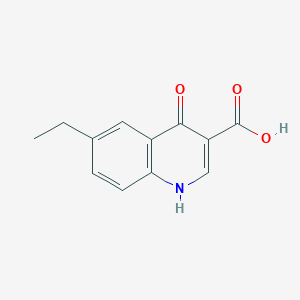 molecular formula C12H11NO3 B1269982 6-Ethyl-4-hydroxyquinoline-3-carboxylic acid CAS No. 103802-41-1