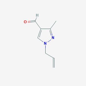 molecular formula C8H10N2O B1269984 1-烯丙基-3-甲基-1H-吡唑-4-甲醛 CAS No. 899709-47-8