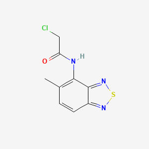 B1269988 2-Chloro-N-(5-methyl-benzo[1,2,5]thiadiazol-4-yl)-acetamide CAS No. 842957-18-0