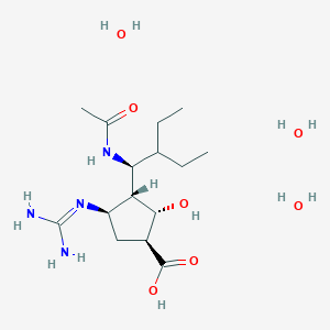 molecular formula C15H34N4O7 B001270 Peramivir trihydrate CAS No. 1041434-82-5