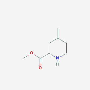 molecular formula C8H15NO2 B127000 Methyl 4-methylpiperidine-2-carboxylate CAS No. 144817-80-1