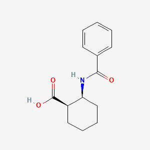 molecular formula C14H17NO3 B1270000 (-)-cis-2-Benzamidocyclohexanecarboxylic Acid CAS No. 26693-55-0