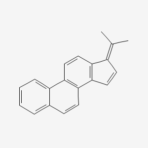 molecular formula C20H16 B12700056 17H-Cyclopenta(a)phenanthrene, 17-isopropylidene- CAS No. 5830-65-9