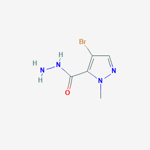 molecular formula C5H7BrN4O B1270007 4-bromo-1-methyl-1H-pyrazole-5-carbohydrazide CAS No. 512809-81-3