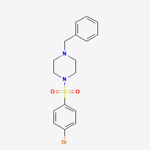molecular formula C17H19BrN2O2S B1270008 1-Benzyl-4-((4-bromophenyl)sulfonyl)piperazine CAS No. 349398-79-4