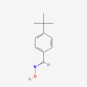 molecular formula C11H15NO B1270010 Benzaldehyde, 4-(1,1-dimethylethyl)-, oxime CAS No. 180261-48-7