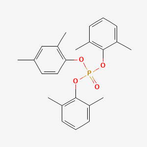 molecular formula C24H27O4P B12700174 Phosphoric acid, 2,4-dimethylphenyl bis(2,6-dimethylphenyl) ester CAS No. 86864-92-8