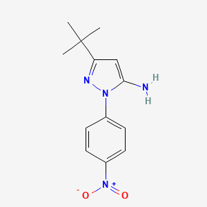 molecular formula C13H16N4O2 B1270019 3-tert-butyl-1-(4-nitrophenyl)-1H-pyrazol-5-amine CAS No. 251658-55-6