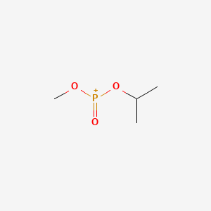 molecular formula C4H10O3P+ B12700193 Isopropyl methyl phosphonate CAS No. 5514-35-2