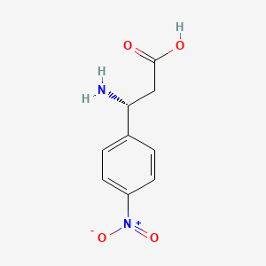 molecular formula C9H10N2O4 B1270038 (3R)-3-amino-3-(4-nitrophenyl)propanoic acid CAS No. 501120-99-6