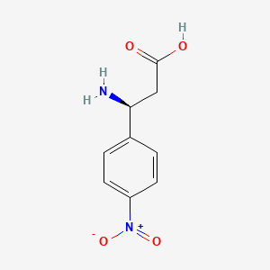 molecular formula C9H10N2O4 B1270039 (s)-3-Amino-3-(4-nitrophenyl)propanoic acid CAS No. 501030-96-2