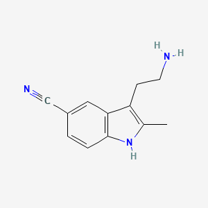 3-(2-aminoethyl)-2-methyl-1H-indole-5-carbonitrile
