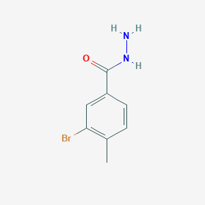 molecular formula C8H9BrN2O B1270045 3-Bromo-4-methylbenzohydrazide CAS No. 515143-79-0