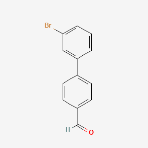 molecular formula C13H9BrO B1270050 3'-Bromo-[1,1'-biphenyl]-4-carbaldehyde CAS No. 400749-87-3