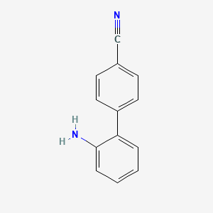 molecular formula C13H10N2 B1270057 2'-Amino-biphenyl-4-carbonitrile CAS No. 75898-35-0