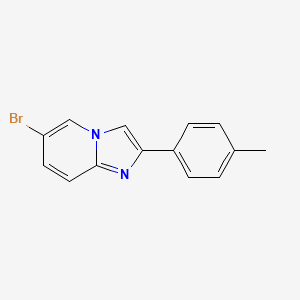 molecular formula C14H11BrN2 B1270060 6-Bromo-2-(4-methylphenyl)imidazo[1,2-a]pyridine CAS No. 858516-70-8