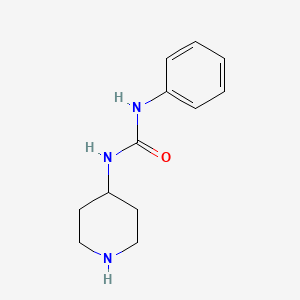 molecular formula C12H17N3O B1270076 1-苯基-3-哌啶-4-基脲 CAS No. 61220-48-2
