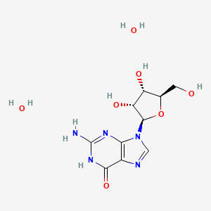 molecular formula C10H17N5O7 B12700847 Guanosine dihydrate CAS No. 6010-14-6
