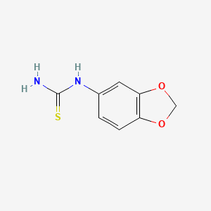 molecular formula C8H8N2O2S B1270088 N-(1,3-benzodioxol-5-yl)thiourea CAS No. 65069-55-8