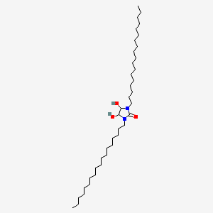 molecular formula C39H78N2O3 B12700949 4,5-Dihydroxy-1,3-dioctadecylimidazolidin-2-one CAS No. 94201-98-6