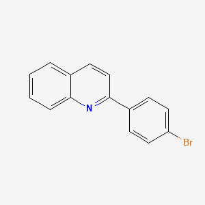 molecular formula C15H10BrN B1270115 2-(4-Bromophenyl)quinoline CAS No. 24641-31-4