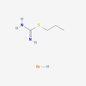 molecular formula C4H11BrN2S B127012 (Propylsulfanyl)methanimidamide hydrobromide CAS No. 1071-75-6