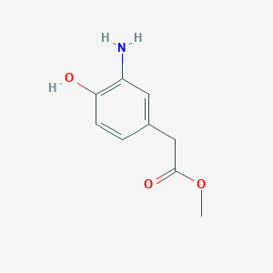 molecular formula C9H11NO3 B1270134 Methyl 2-(3-amino-4-hydroxyphenyl)acetate CAS No. 78587-72-1