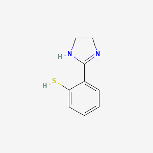B1270155 2-(4,5-dihydro-1H-imidazol-2-yl)benzenethiol CAS No. 53440-31-6